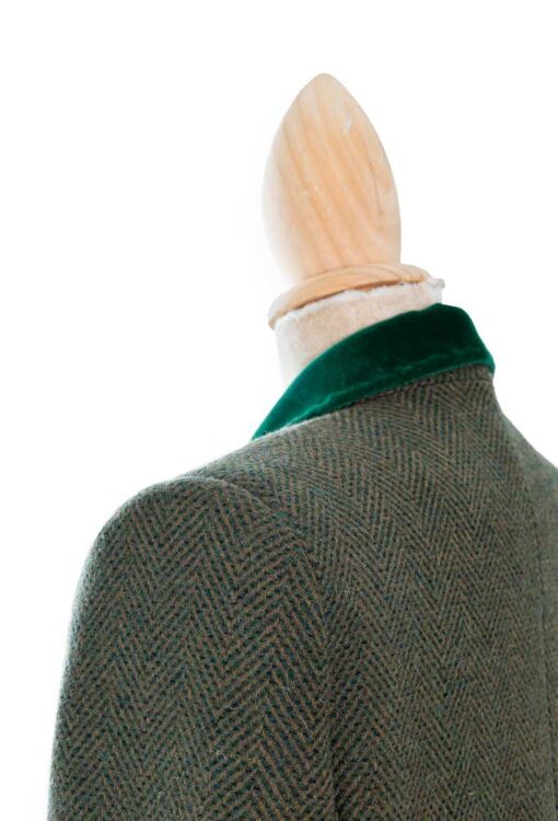 Blazer cuello smoking verde Barcelona - Imagen 4